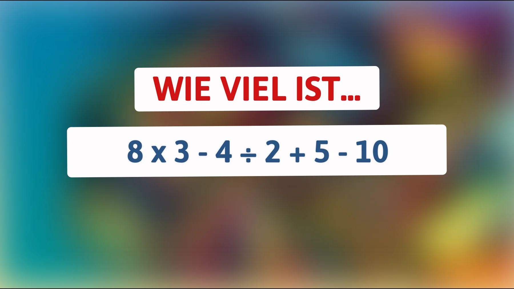 99 % scheitern an dieser einfachen Rechnung – gehörst du zu den 1 %, die sie lösen?"