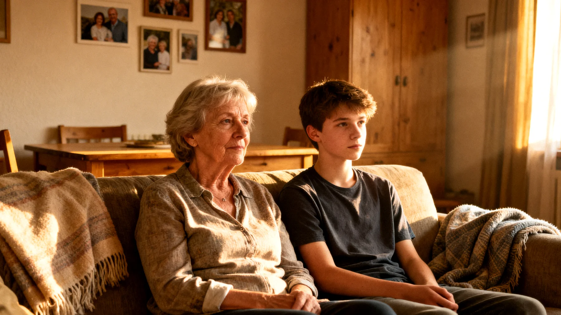 Die Großmutter bemerkt, dass ihre Enkelkinder (Jugendliche) kaum über ihre Gefühle, Sorgen oder inneren Erlebnisse sprechen. Trotz ihrer Bemühungen, Gespräche zu initiieren, erhalten sie einsilbige Antworten oder werden abgewimmelt. Die Großmutter fühlt sich emotional ausgeschlossen und weiß nicht, wie sie eine tiefere, vertrauensvolle Verbindung zu ihren Enkeln aufbauen kann, ohne aufdringlich zu wirken."