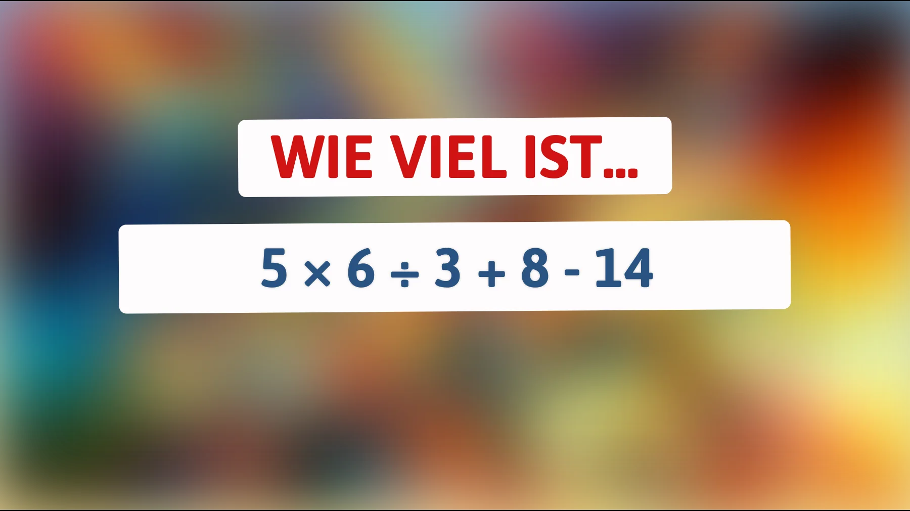 Nur 1 % löst dieses einfache Mathe-Rätsel richtig – gehörst du dazu?"