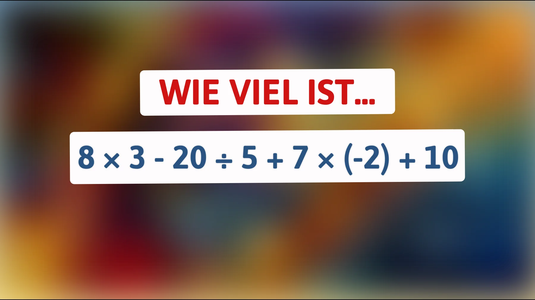 Nur Genies knacken dieses Mathe-Rätsel – schaffst du es ohne Fehler?"