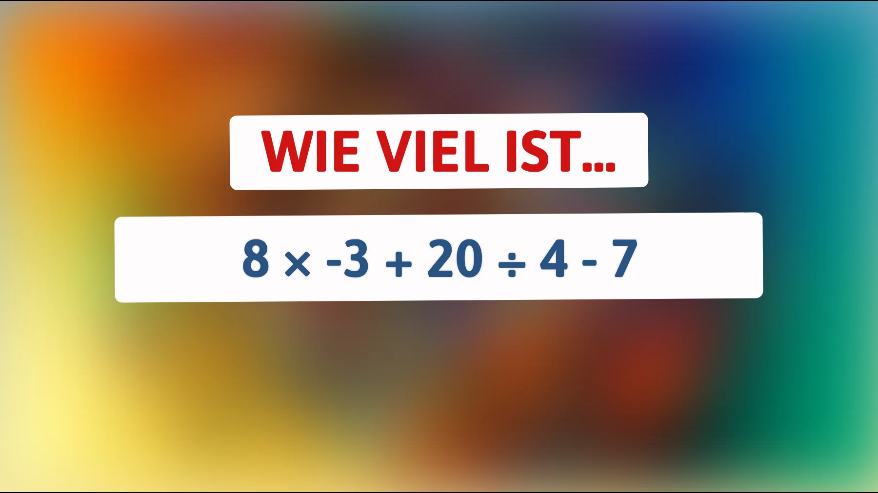 Nur die Klügsten lösen das: Schaffst du diese einfache Rechnung ohne Fehler?"