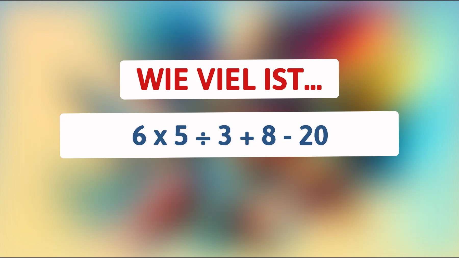 Schaffst du dieses einfache Mathe-Rätsel ohne Fehler? Die meisten liegen falsch!"