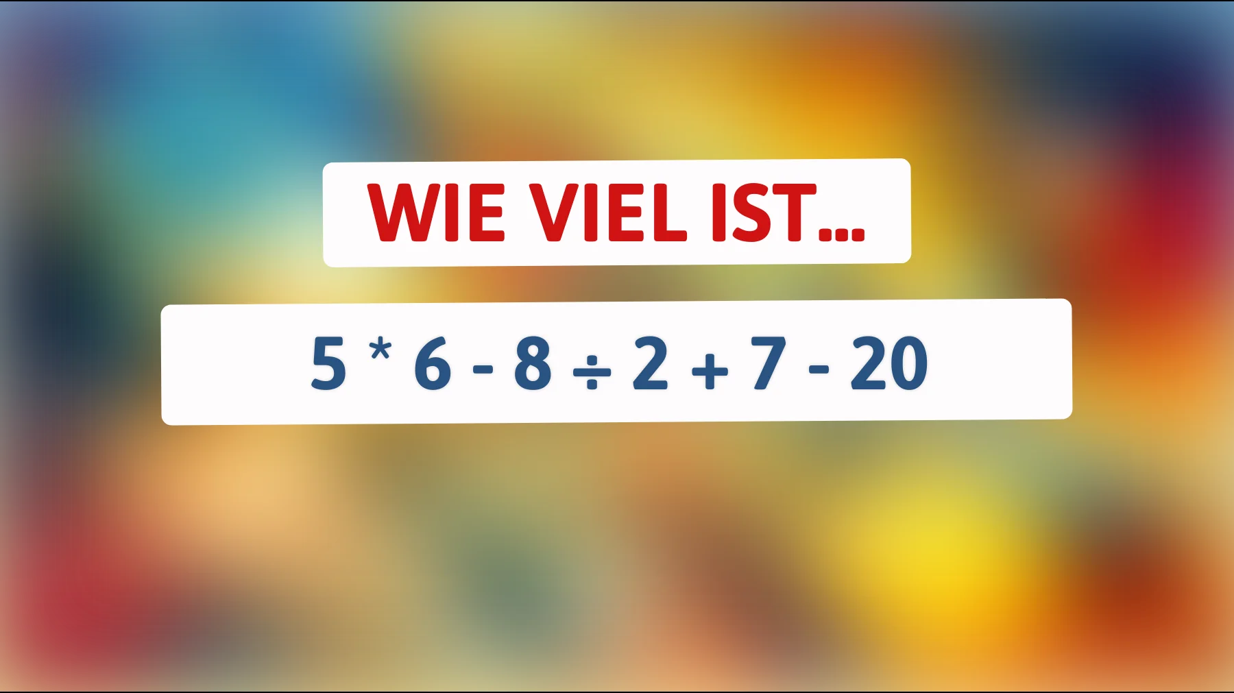 99 % rechnen hier falsch – gehörst du zu den wenigen, die diese einfache Gleichung wirklich knacken?"