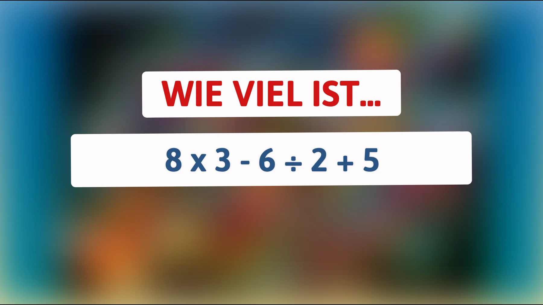 99% liegen falsch: schaffst du dieses simple Mathe-Rätsel im Kopf?"