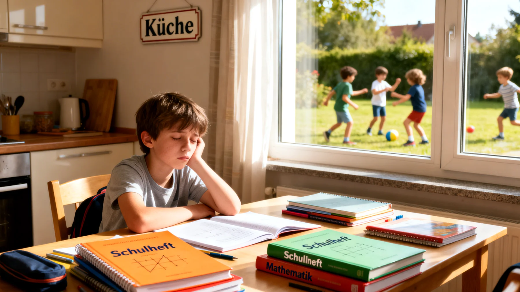 Die Mutter setzt ihr junges Kind unter übermäßigen Druck, indem sie hohe schulische Leistungen und sportliche Erfolge erwartet. Sie meldet das Kind in zahlreichen Nachmittagsaktivitäten an und reagiert auf schlechte Noten oder Misserfolge mit Enttäuschung oder Kritik. Das Kind zeigt zunehmend Zeichen von Stress, Schlafstörungen und Verlust der Freude am Spielen."