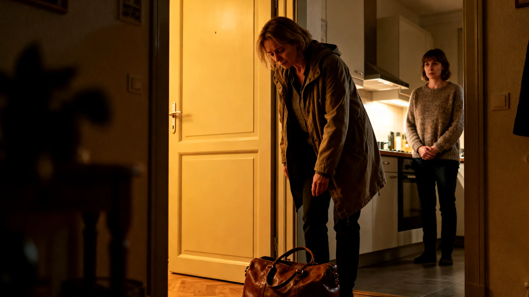 Die Mutter ist berufstätig und kommt abends erschöpft nach Hause. Ihre erwachsene Tochter, die noch zuhause wohnt, erwartet dennoch Gespräche, emotionale Unterstützung und gemeinsame Zeit. Die Mutter fühlt sich zerrissen zwischen ihren eigenen Kräftereserven und dem Wunsch, für ihre Tochter da zu sein – was zu Schuldgefühlen, Missverständnissen und wachsender emotionaler Distanz führt."